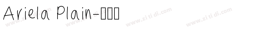 Ariela Plain字体转换